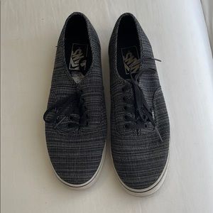 Black pattern Vans